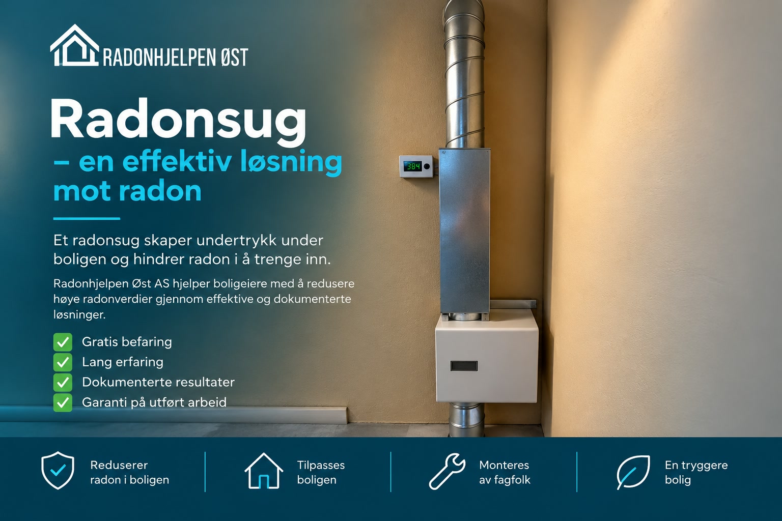 Radonsug som tiltak mot radon i bolig – Radonhjelpen Øst